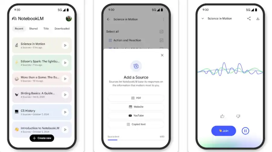 NotebookLM App for Android and iOS